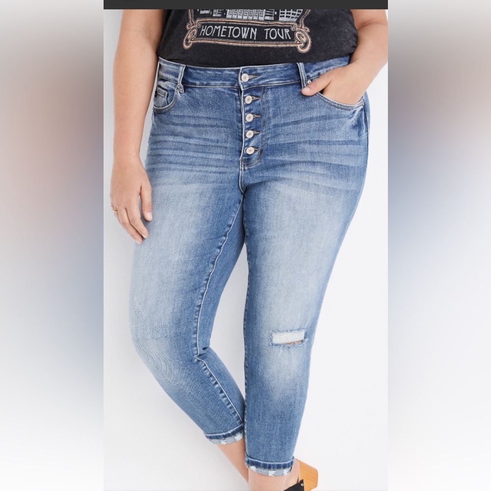 KanCan Jeans High Rise Ripped Skinny Jean Item#10